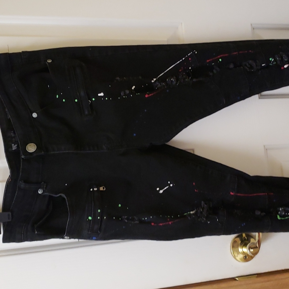 Waimea color splatter jeans